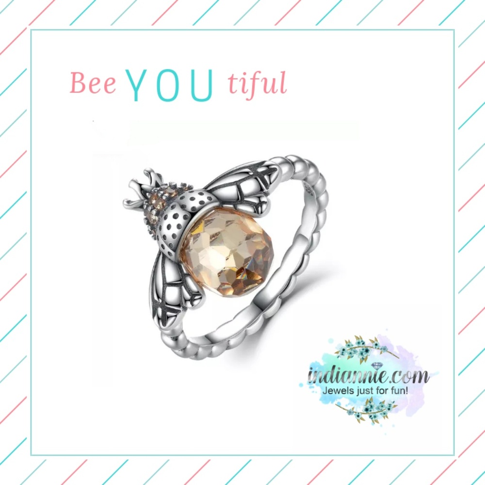 Brand New 925 Sterling Silver Bee Ring